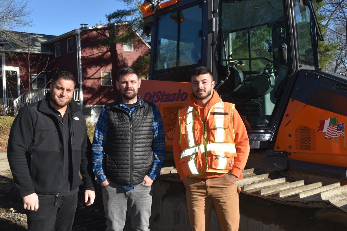 Equipment East team members with Michael Distasio of M. Distasio Excavation